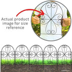 shoplala garden fence (20 panels) 12.5inx16.5in decorative metal showing dimensions