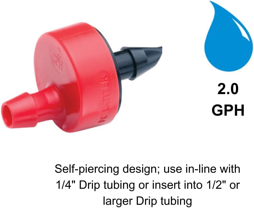Rain Bird SW20-30PS Drip Emitter, 1/4", 30-Pack