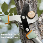 prunepro® loppers for tree trimming stainless steel branch showing dimensions