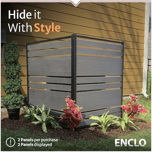 enclo vienna privacy screen, charcoal vinyl diy no shown in use
