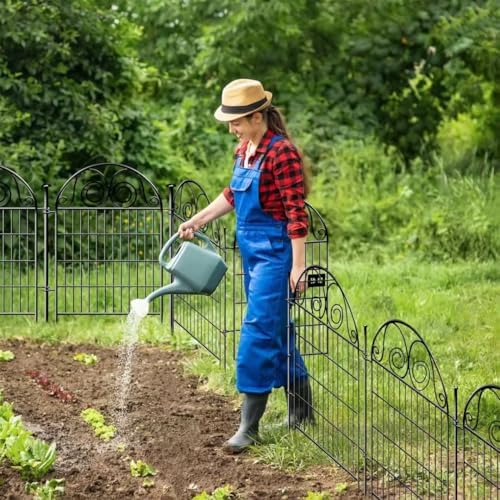 getlay tall garden animal barrier fence with gate, package contents