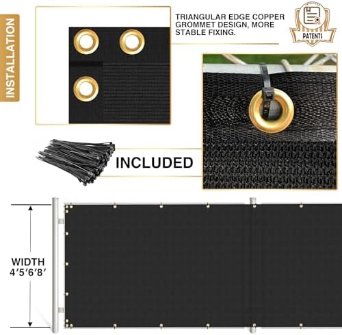 privacy fence screen 4' x 40' heavy duty on a desk or shelf
