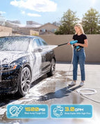 seesii cordless pressure washer 1500psi, portable power washer shown in use