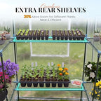 king bird premium greenhouse for outdoors, 56x56x77 upgraded, close-up detail
