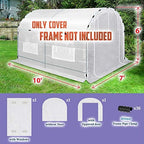 benefitusa greenhouse replacement cover half-transparent greenhouse cover (10'x7'x6') on a desk or shelf
