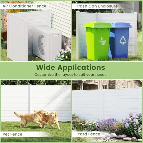 relax4life privacy fence screen, pvc decorative garden fence, package contents