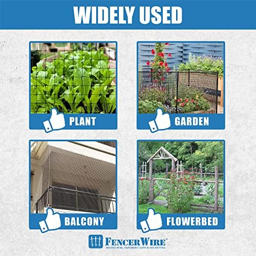 fencer wire 7 ft. x 100 ft. garden showing dimensions