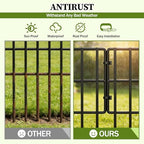 17in (h) x 27ft (l) garden fence animal, front angle view