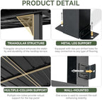 aoxun 10' x 14' lean to gazebo pergola, package contents