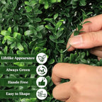 artificial boxwood topiary trees with black pots, 48", side view