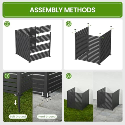 47" w x 48" h air conditioner fence on a desk or shelf