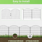 decorative garden fence, 32in (h) x 12ft(l) no, close-up detail