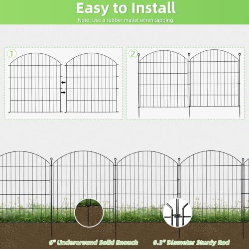 decorative garden fence, 32in (h) x 12ft(l) no, close-up detail