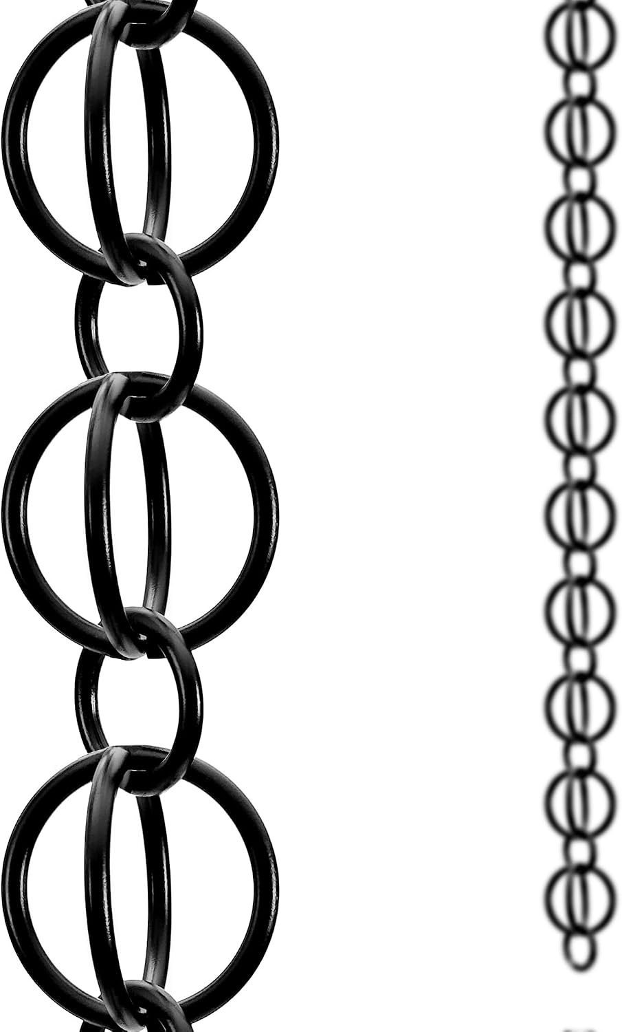 3 ft aluminum rain chain for gutters outside, main product view
