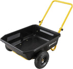 gorilla carts poly dump cart, 2-wheel garden wagon, view 9