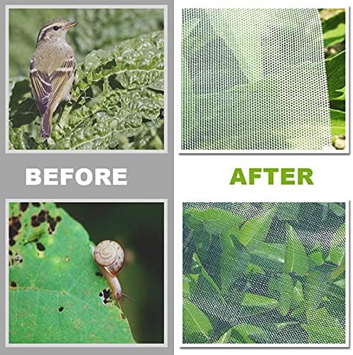 ybb bug insect garden barrier netting plant cover, side view