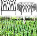 thealyn 7.5ft x 18" metal garden fence/dog fence(5-panel, main product view