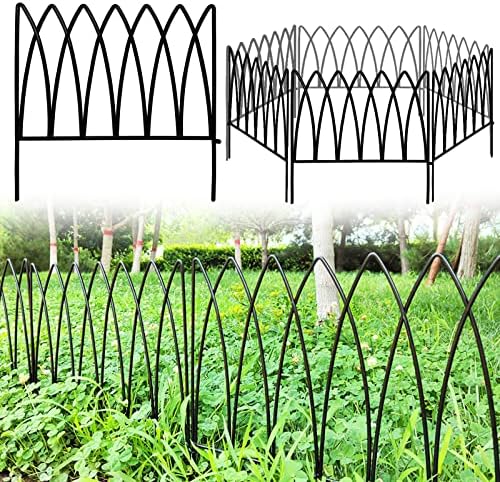 thealyn 7.5ft x 18" metal garden fence/dog fence(5-panel, main product view