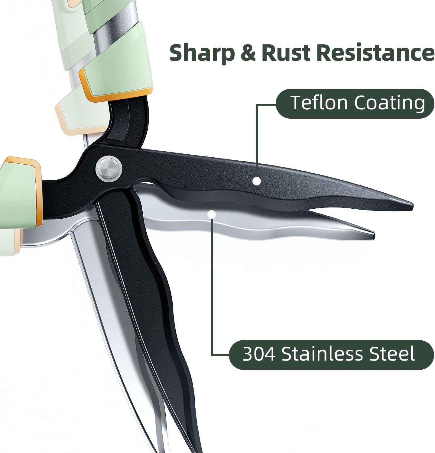 PrunePro® Extendable Hedge Shears Lightweight Ultra Sharp Blade for Bushes | Not Top-Heavy Arthritis Friendly 27"-35" Adjustable Reach for Tall Hedges 10" Stainless Steel Teflon Blades for Clean Cuts