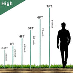WAENLIR Garden Stakes 84 inch 7ft Sturdy Tomato Stakes, Plant Stakes for Outdoor Plants, Plant Support Sticks for Gardening, Pack of 25