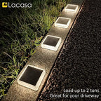 lacasa solar deck lights, 4 pack 30lm led shown in use