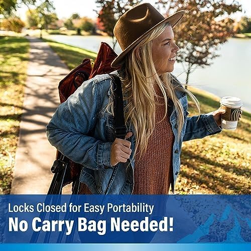 Kijaro Dual Lock Portable Camping Chairs - Enjoy the Outdoors with a Versatile Folding Chair, Sports, Outdoor & Lawn - Dual Lock Feature – Cayman Blue Iguana