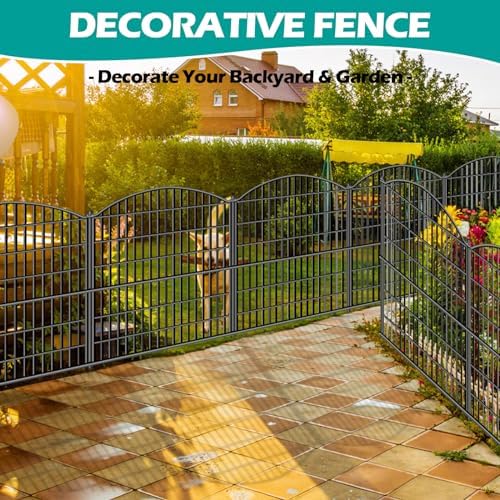 uliok 15 panels decorative garden fence, 32 in(h) on a desk or shelf