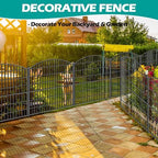 uliok 15 panels decorative garden fence, 32 in(h) on a desk or shelf