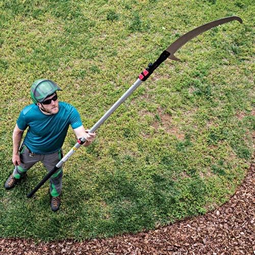 Notch 21' Sentei 4-Section Telescoping Aluminum Polesaw 15.4" (390mm) Hard Chrome-Plated Blade, Abrasion Resistant Low-Profile Grip, Rigid Aluminum Construction (4177-39N)