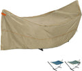 Deosk Waterproof Hammock Cover For 12ft Stand - Heavy Duty 420D Oxford Fabric, Hammock Stand Protective Cover With Adjustable Drawstring, Buckles, Handle 151"D X 54"W X 37" H(Khaki)