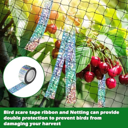 bstpcoo chicken netting roof hawk 100x100ft, heavy duty shown in use