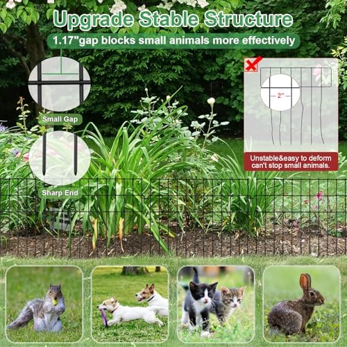 20 panels animal barrier fence, 27ft (l) x13in, close-up detail