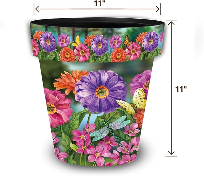 Briarwood Lane Zinnias in Bloom Medium Planter