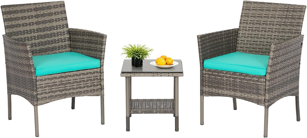 fdw 3-piece patio furniture set | gray &, main product view