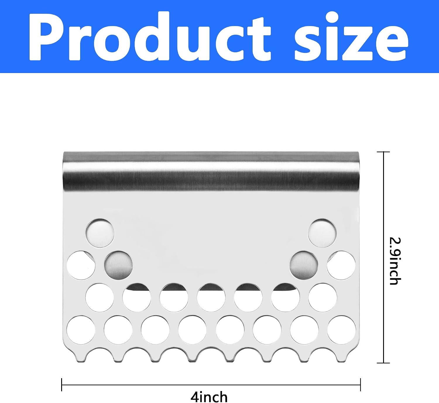 Food Mesh Screen Blocks,Stainless Steel Food Grease Gate Blocker from Falling into Tray,Griddle Grease Trap Accessories for Black Stone and Other Grills (1) | Prevent from Falling into Tray, Griddle Grease Trap Accessories for Black Stone and Other Grills