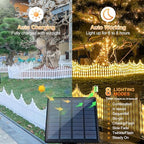 hopolon 4 pack lighted garden fence, 11.1in (h), close-up detail