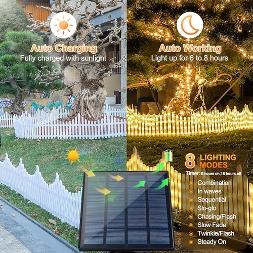 hopolon 4 pack lighted garden fence, 11.1in (h), close-up detail