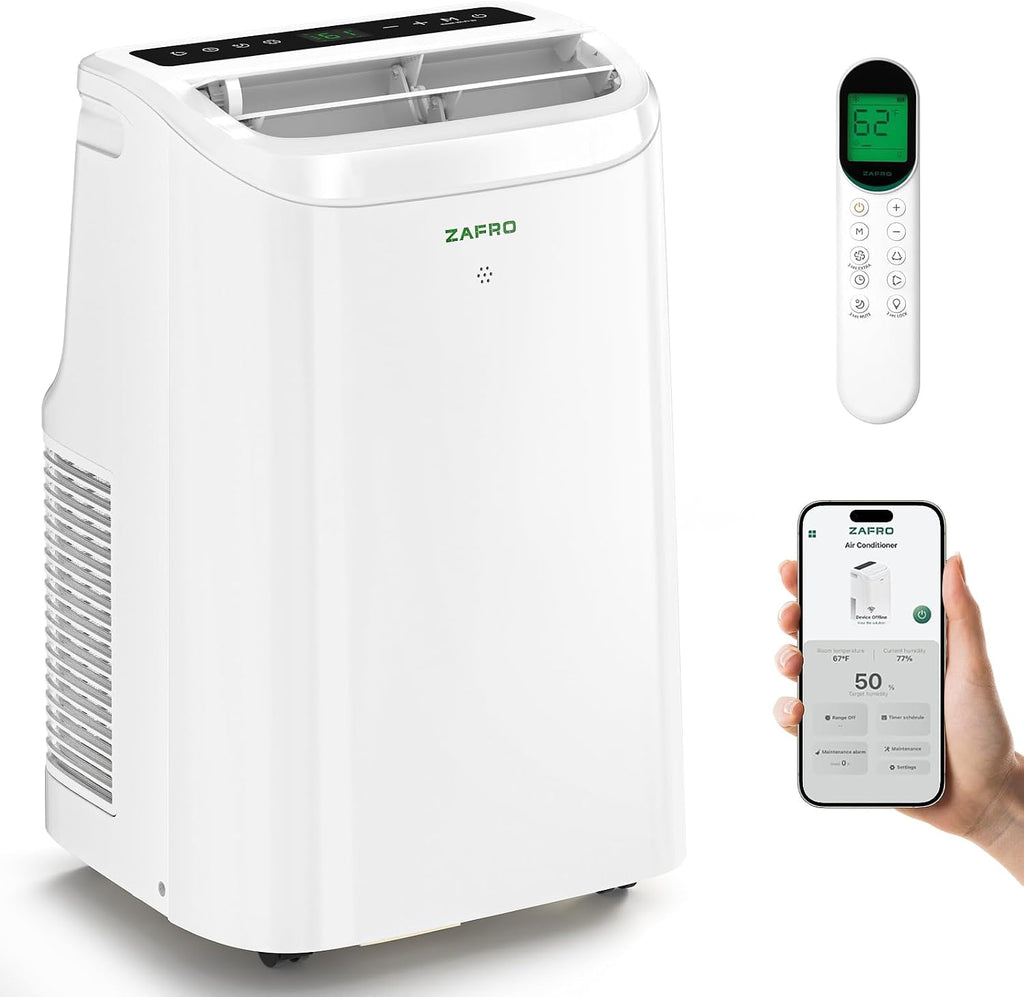 zafro portable air conditioner, 12000 btu(8000 btu sacc), main product view