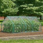 miracle-gro greenhouse, quick snap assembly, clear, 3'x8'x3', main product view