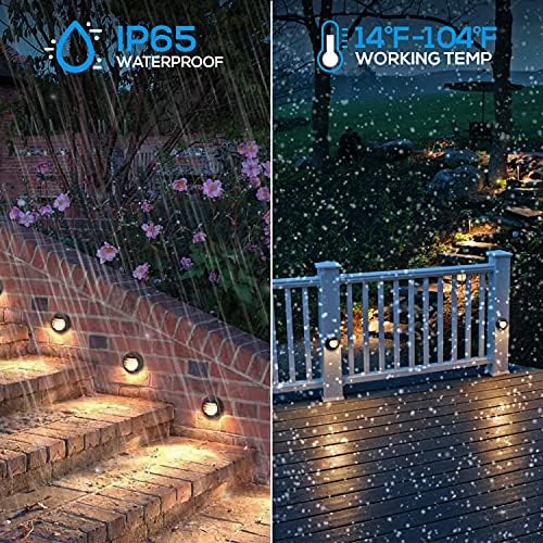 leonlite 6-pack low voltage led deck lights 3000k shown in use