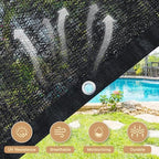 vicllax 70% black garden shade cloth sun shade, package contents