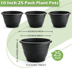 rootrimmer 25 pack 10 inch plant pots with shown in use