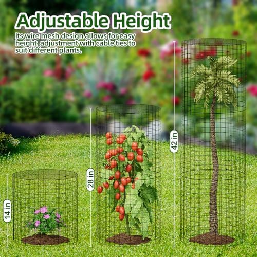 specilite 10 pack plant protector from animals, 14"x14", close-up detail