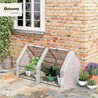 outsunny 5.9' x 3' x 3' mini greenhouse shown in use