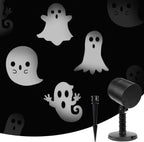 LED Halloween Decoration, Ghost Rotating Projector Yard Stake Lights, Indoor Outdoor Landscape Night Light for Home Thealter, Ceiling, Room, Patio, Garden, Halloween, Bedroom Decor