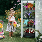 workpro mini greenhouse, 4-tier portable small greenhouses (27"x, package contents