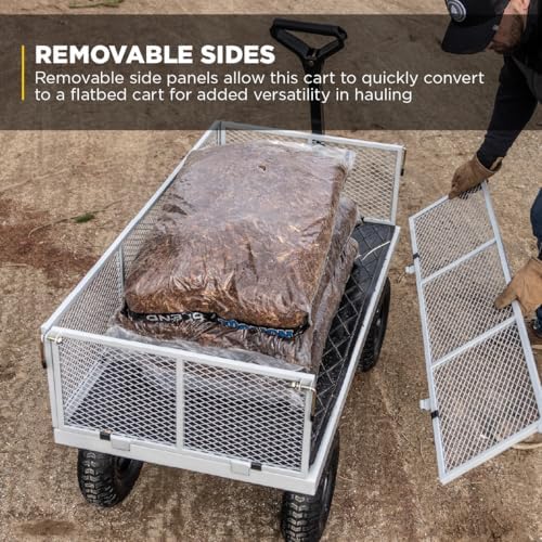 gorilla carts steel utility garden cart, 1000 lb. on a desk or shelf