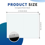 large blank yard signs with 18 x 24" shown in use