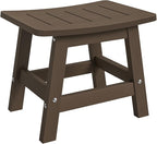 LUE BONA Outdoor Adirondack Ottomans, Footrest Footstool, Outdoor Foot Rest for Patio, HDPS All Weather Waterproof Footrest Footstool for Adirondack Chair, Dark Brown