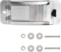 Stainless Steel Draft Door Fit Mini,Small Big Green Egg Kamado Accessories Big Green Egg Parts Screen Replacement Parts for Bottom Vent with Punched Mesh Screen